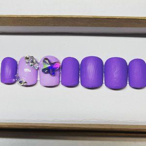 Matte Purple Butterfly